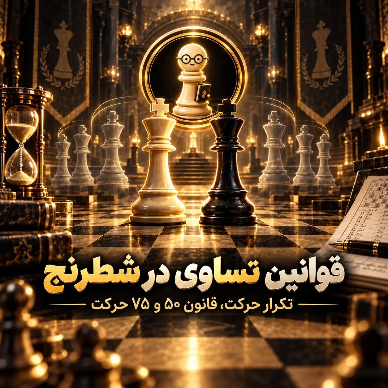 قوانین تساوی در شطرنج؛ تکرار حرکت، قانون ۵۰ حرکت و ۷۵ حرکت