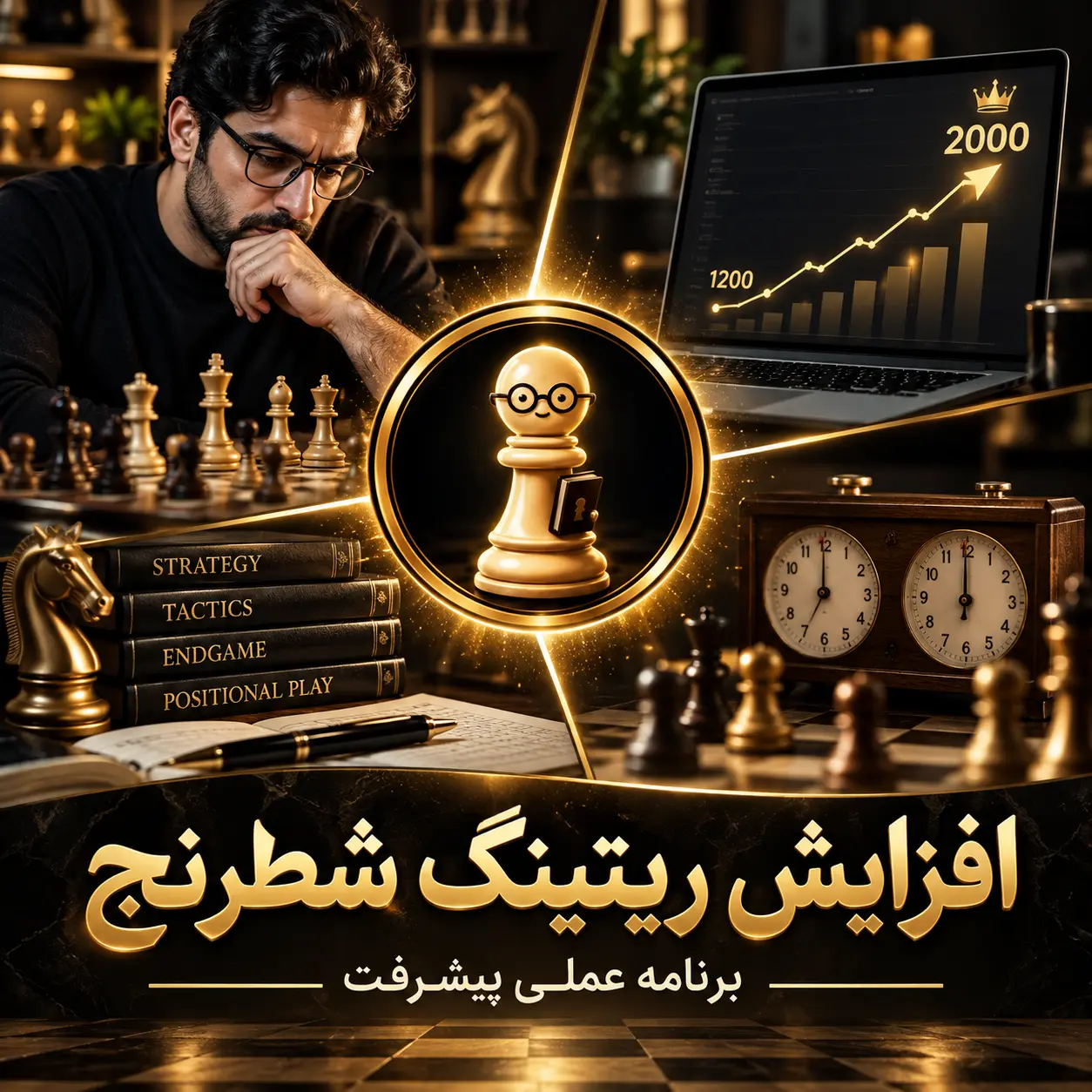 چگونه ریتینگ شطرنج آنلاین را بالا ببریم؟ برنامه عملی بدون میان‌بُر